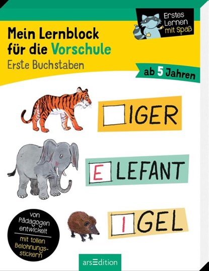 Mein Lernblock für die Vorschule - Erste Buchstaben, Hannah Lang - Paperback - 9783845844060
