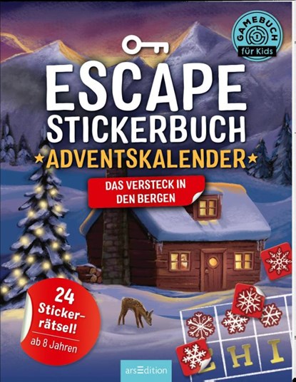 Escape-Stickerbuch - Adventskalender - Das Versteck in den Bergen, Philip Kiefer - Paperback - 9783845854243