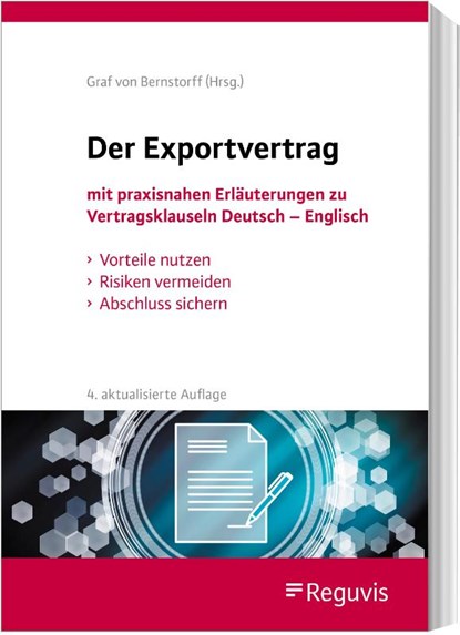 Der Exportvertrag, Christoph Graf Von Bernstorff - Paperback - 9783846211274