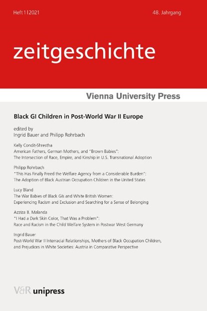 Black GI Children in Post-World War II Europe, ao. Univ.-Prof. Mag. Dr. Ingrid Bauer ; Philipp Rohrbach - Paperback - 9783847112839