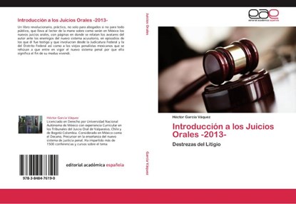 Introduccion a Los Juicios Orales -2013-, Garcia Vaquez Hector - Paperback - 9783848476190