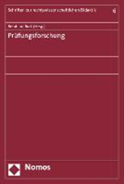 Prüfungsforschung, BORK,  Reinhard - Paperback - 9783848710850