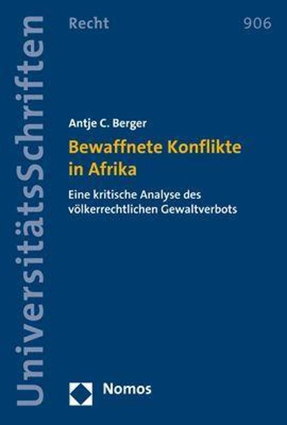 Bewaffnete Konflikte in Afrika, Antje C. Berger - Paperback - 9783848739080
