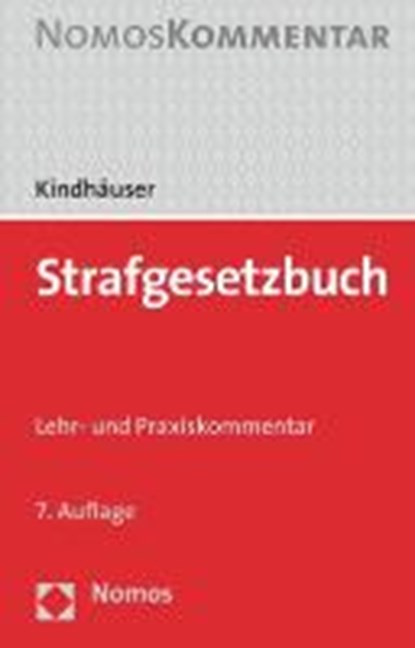 Kindhäuser, U: Strafgesetzbuch, KINDHÄUSER,  Urs - Paperback - 9783848740406