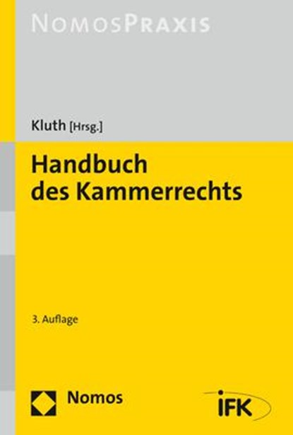Handbuch des Kammerrechts, Winfried Kluth - Gebonden - 9783848744831