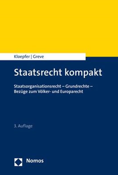 Staatsrecht kompakt, Michael Kloepfer ; Holger Greve - Paperback - 9783848755448