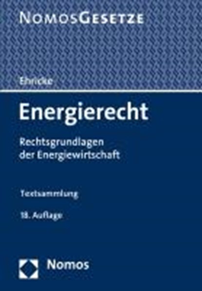 Energierecht, EHRICKE,  Ulrich - Paperback - 9783848756681