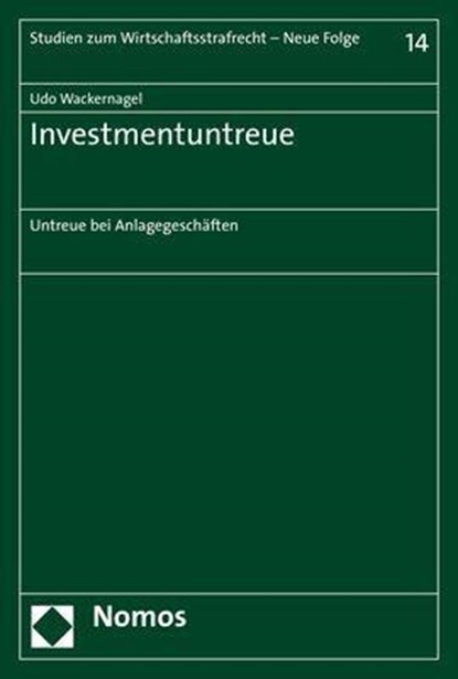 Investmentuntreue, Udo Wackernagel - Paperback - 9783848757466