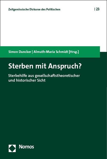 Sterben mit Anspruch?, Simon Duncker ;  Almuth-Maria Schmidt - Paperback - 9783848775996