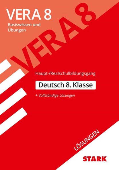 STARK Lösungen zu VERA 8 Haupt-/ Realschulbildungsgang - Deutsch, niet bekend - Paperback - 9783849039950