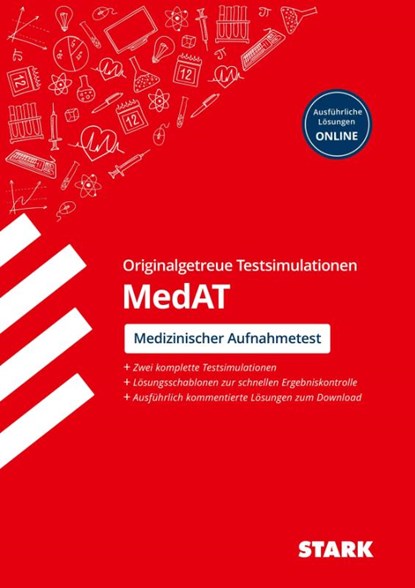 STARK Testsimulationen MedAT 2021/2022 - Testaufgaben mit Lösungen, Felix Segger ; Hannes Wegner ; Benjamin Zwissler ; Edmund Constantin Niederau - Paperback - 9783849043599