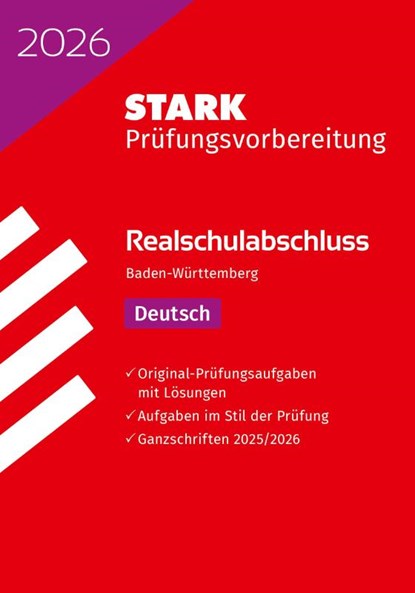 STARK Deutsch - Realschulabschluss 2026 BW - Prüfungsvorbereitung, Anja Engel ; Franziska Schnurrer - Paperback - 9783849063733
