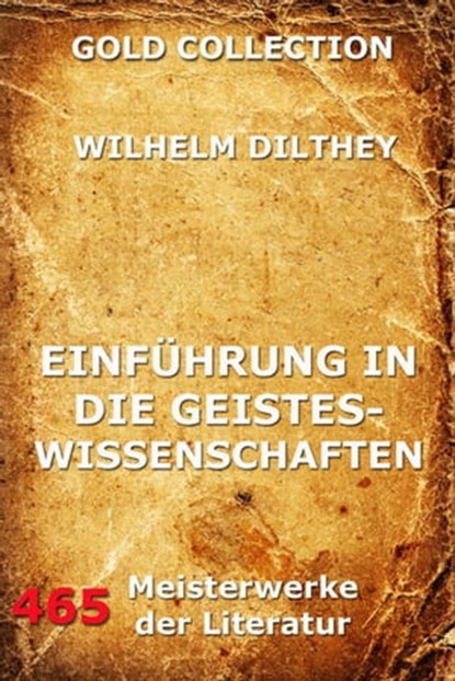 Einführung in die Geisteswissenschaften, Wilhelm Dilthey - Ebook - 9783849609931