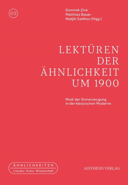 Lektüren der Ähnlichkeit um 1900, Dominik Zink ; Matthias Bauer ; Nadjib Sadikou - Paperback - 9783849819309