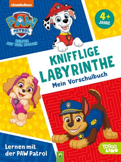 Lernen mit der PAW Patrol: Knifflige Labyrinthe. Mein Vorschulbuch, Schwager & Steinlein Verlag - Paperback - 9783849941932