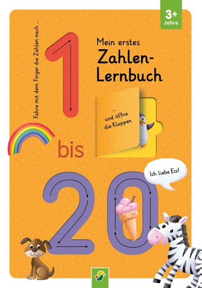 Mein erstes Zahlen Lernbuch mit Spurrillen und Klappen, niet bekend - Gebonden - 9783849947613