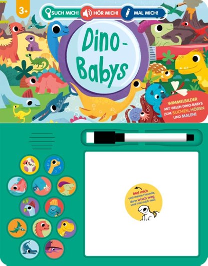 Such mich! Hör mich! Mal mich! Dino-Babys, Louise Martin ; Schwager & Steinlein Verlag - Gebonden - 9783849949129