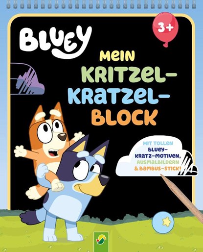 Bluey Mein Kritzel-Kratzel-Block, Schwager & Steinlein Verlag - Paperback - 9783849950002