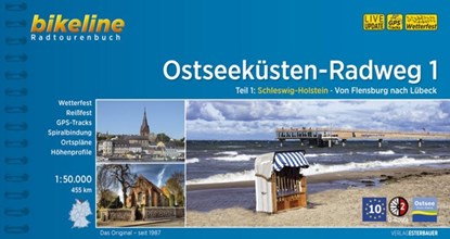 Bikeline Ostseeküsten-Radweg 1, niet bekend - Paperback - 9783850000079