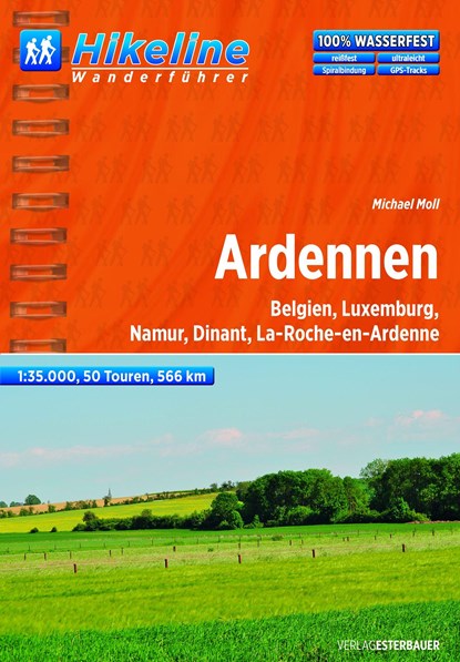 Hikeline Wanderführer Ardennen 1 : 35 000, niet bekend - Paperback - 9783850005876