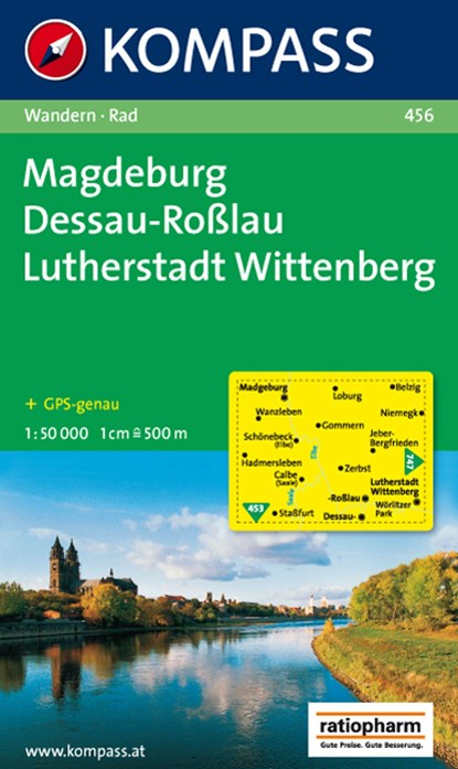 Kompass WK456 Magdeburg, Dessau, Lutherstadt, Wittenberg, niet bekend - Losbladig - 9783850261180