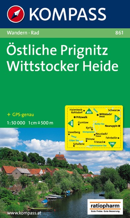 Kompass WK861 Östliche Prignitz, Wittstocker Heide, niet bekend - Losbladig - 9783850261296