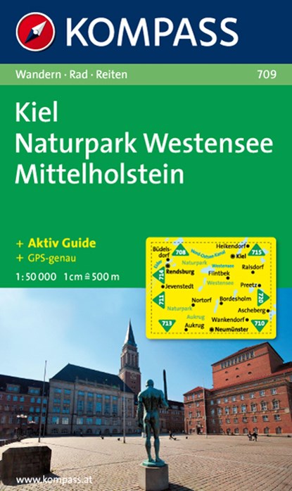 Kompass WK709 Kiel, Naturpark Westensee Mittelholstein, niet bekend - Losbladig - 9783850261968