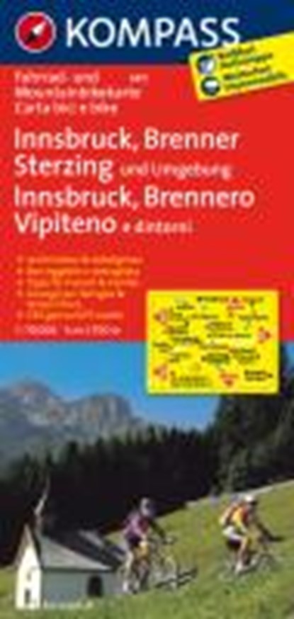 Kompass FK3411 Innsbruck, Brenner, Sterzing, niet bekend - Losbladig - 9783850263405