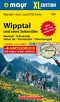Wipptal und seine Seitentäler XL 1 : 25 000 | auteur onbekend | 