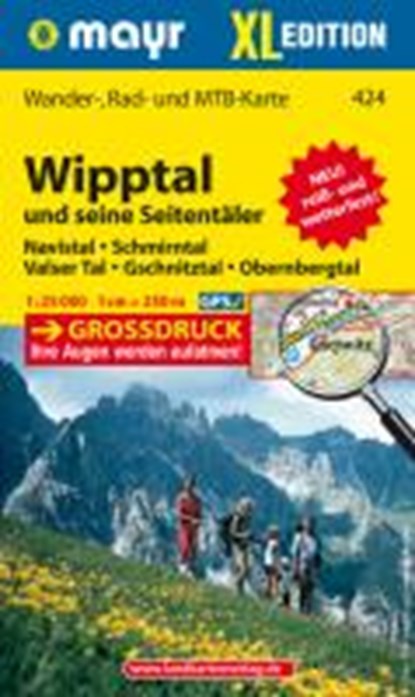 Wipptal und seine Seitentäler XL 1 : 25 000, niet bekend - Paperback - 9783850264402