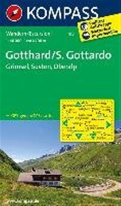 Kompass WK108 Gotthard, Grimsel Susten, Oberalp, niet bekend - Losbladig - 9783850269650