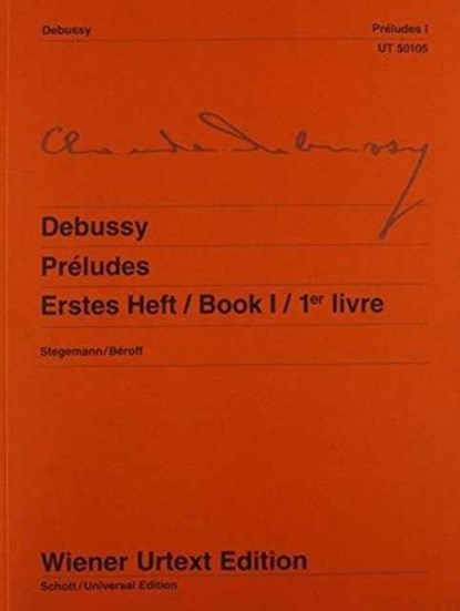 PRELUDES BOOK 1, CLAUDE DEBUSSY - Paperback - 9783850550987