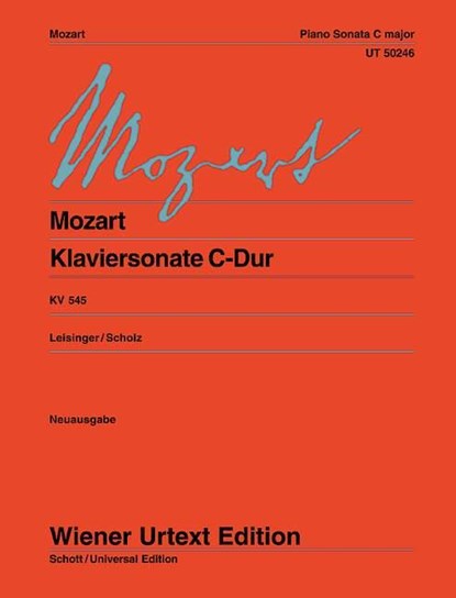 Klaviersonate "Sonata facile" C-Dur, Ulrich Leisinger - Gebonden - 9783850556187