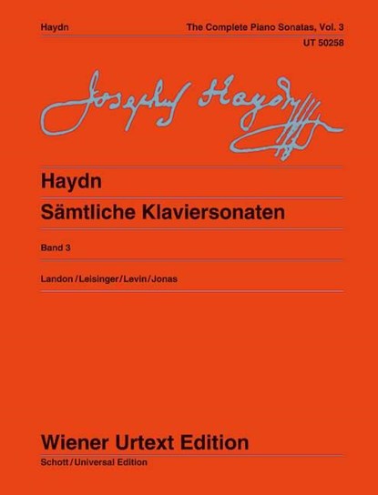 The Complete Piano Sonatas Vol. 3, JOSEPH HAYDN - Paperback - 9783850556552