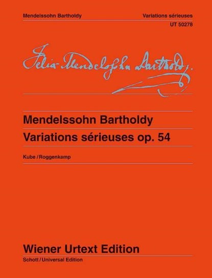 Variations sérieuses, Felix Mendelssohn Bartholdy - Gebonden - 9783850557078