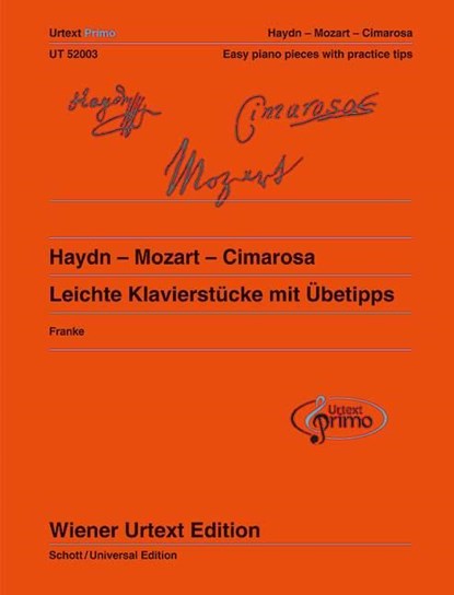 Haydn - Mozart - Cimarosa, niet bekend - Gebonden - 9783850557467