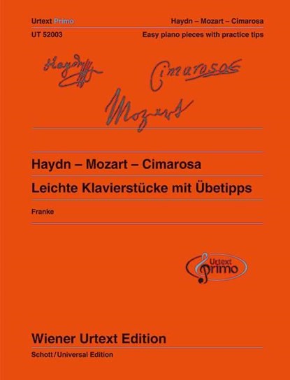 Haydn - Mozart - Cimarosa, niet bekend - Gebonden - 9783850557467