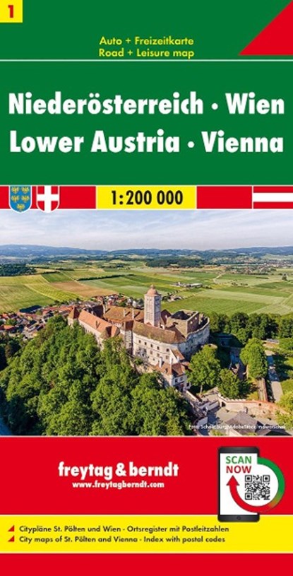Sheet 1, Lower Austria - Vienna Road Map 1:200 000, niet bekend - Gebonden - 9783850843416