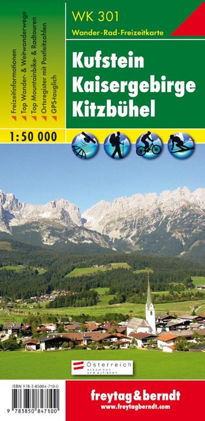 F&B WK301 Kufstein, Kaisergebirge, Kitzbühel, niet bekend - Losbladig - 9783850847100