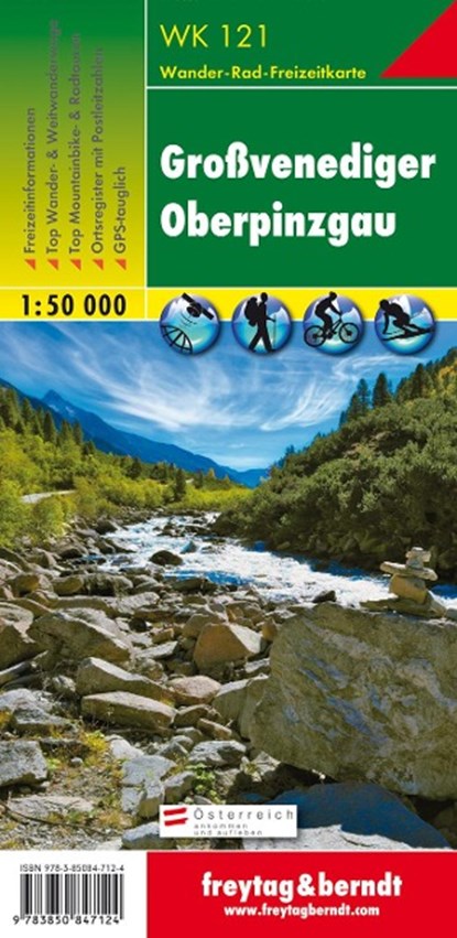 Großvenediger - Oberpinzgau 1 : 50 000. WK 121, niet bekend - Gebonden - 9783850847124