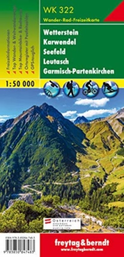 F&B WK322 Wetterstein, Karwendel, Seefeld, Leutasch, Garmisch-Partenkirchen, niet bekend - Losbladig - 9783850847483