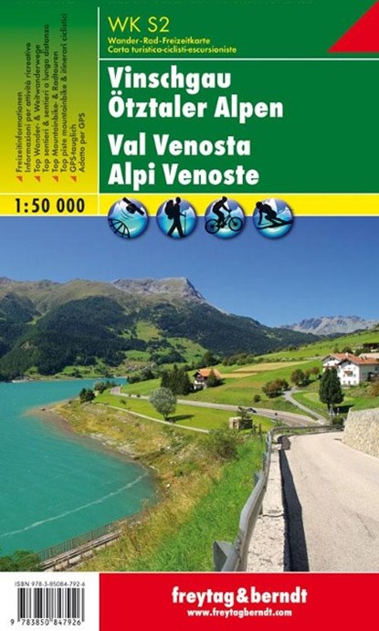 Südtirol 02 Vinschgau - Ötztaler Alpen 1 : 50 000, niet bekend - Gebonden - 9783850847926