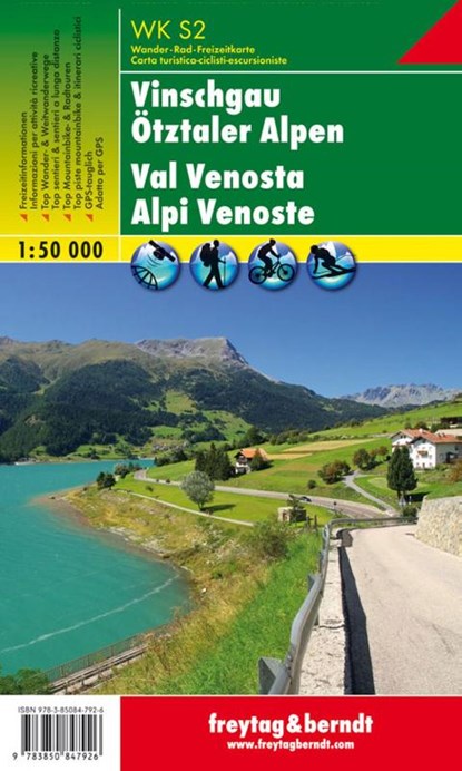 Südtirol 02 Vinschgau - Ötztaler Alpen 1 : 50 000, niet bekend - Gebonden - 9783850847926