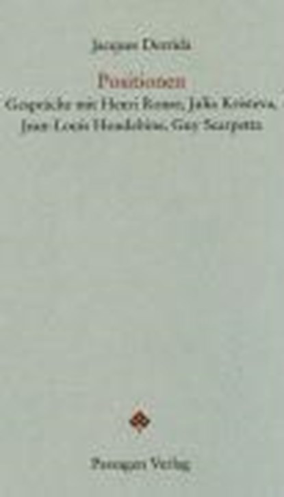 Derrida, J: Positionen, DERRIDA,  Jacques - Paperback - 9783851658521