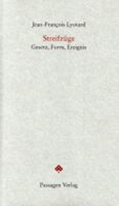 Streifzüge, LYOTARD,  Jean-François ; Engelmann, Peter ; Schmidt-Hannisa, Hans-Walter - Paperback - 9783851659412