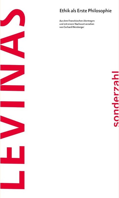 Ethik als Erste Philosophie, Emmanuel Levinas - Paperback - 9783854496007
