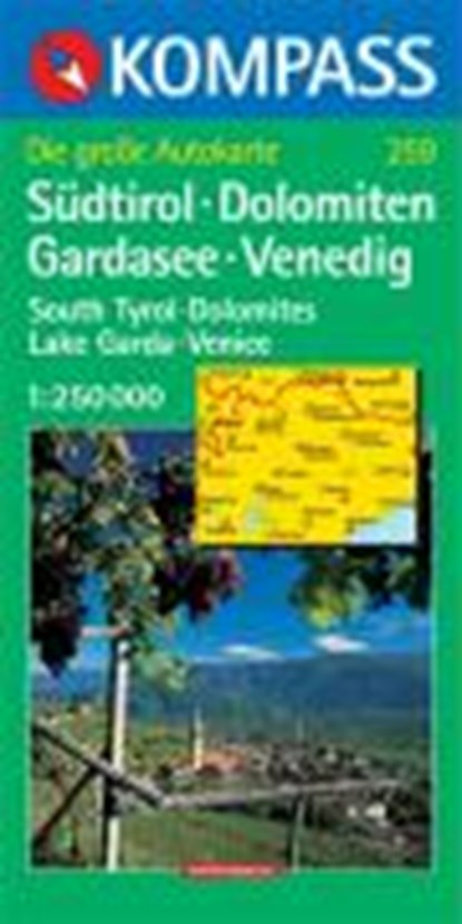 Südtirol - Dolomiten - Gardasee - Venedig 1 : 250 000, niet bekend - Paperback - 9783854911791