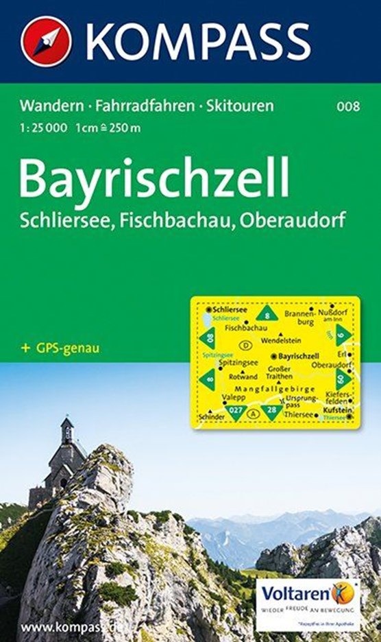 Kompass WK008 Bayrischzell, Schliersee, Fischbachau, Oberaudorf