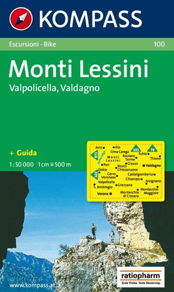 Kompass WK100 Monti Lessini, Valpolicella, Valdagno