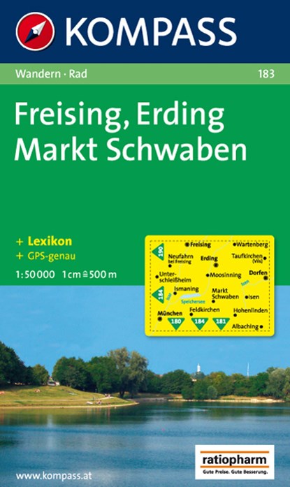 Kompass WK183 Freising, Erding, Markt Schwaben, niet bekend - Losbladig - 9783854914235